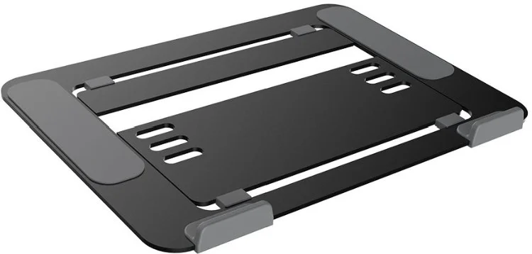 Фотография Подставка для ноутбука AULA Wind F61 up to 10-17" aluminium Black