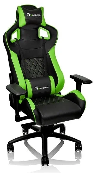 Игровое кресло THERMALTAKE GTF 100 Black & green (GC-GTF-BGMFDL-01)