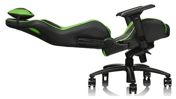 Картинка Игровое кресло THERMALTAKE GTF 100 Black & green (GC-GTF-BGMFDL-01)
