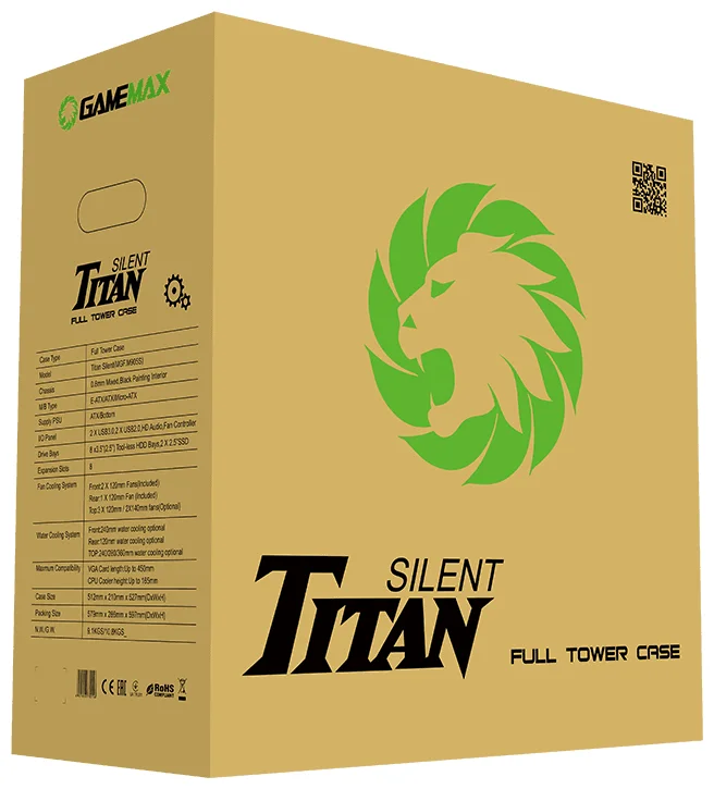 Компьютерный корпус GAMEMAX Titan Silent M905S Казахстан Компьютерный корпус GAMEMAX Titan Silent M905S Казахстан