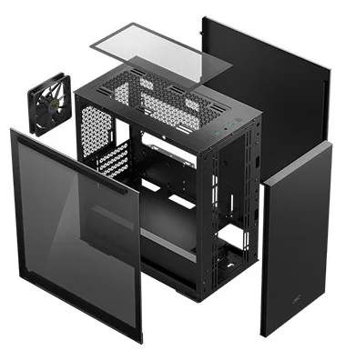 Компьютерный корпус DEEPCOOL MACUBE 110 BK Tempered Glass (без БП) black Казахстан Компьютерный корпус DEEPCOOL MACUBE 110 BK Tempered Glass (без БП) black Казахстан