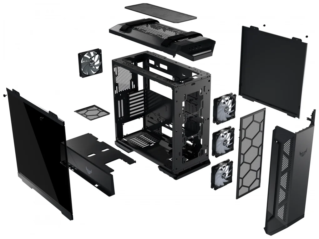 Компьютерный корпус ASUS TUF Gaming GT501 GREY GT501 90DC0012-B49000 Казахстан