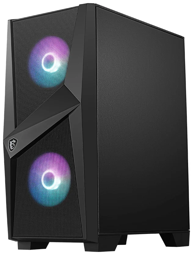 Фото Компьютерный корпус MSI MAG FORGE 100R Tempered Glass RGB (без БП) black