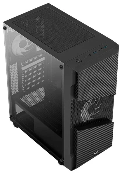 Картинка Компьютерный корпус AeroCool Menace Saturn RGB ACCM-PV20023.11 (без БП) Black