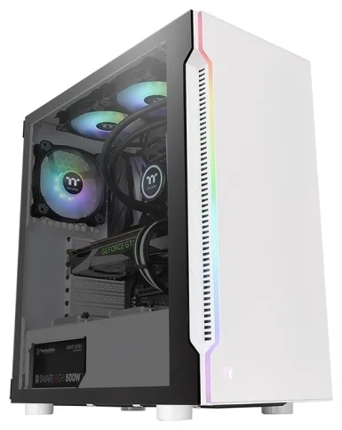 Компьютерный корпус THERMALTAKE H200 TG Snow RGB CA-1M3-00M6WN-00 (без БП) White
