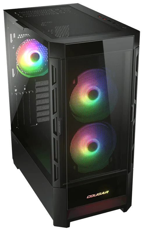 Картинка Компьютерный корпус COUGAR DuoFace RGB (без БП) Black Картинка Компьютерный корпус COUGAR DuoFace RGB (без БП) Black