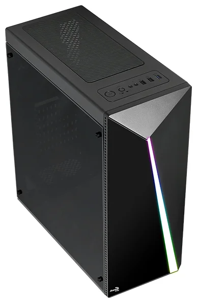 Фотография Компьютерный корпус midi tower AeroCool Shard RGB (без БП) Black