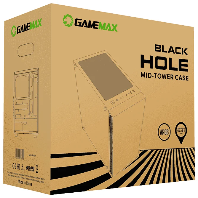 Компьютерный корпус GAMEMAX без БП Black Hole Казахстан