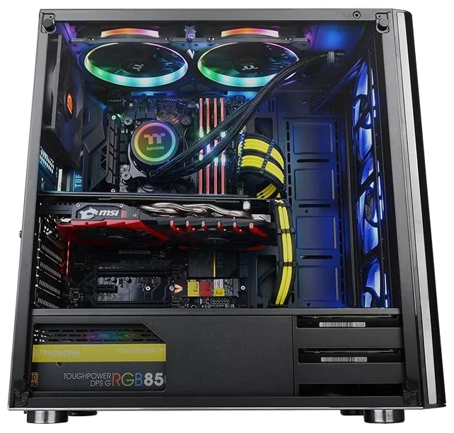 Компьютерный корпус THERMALTAKE V200 TG RGB CA-1K8-00M1WN-01 Казахстан