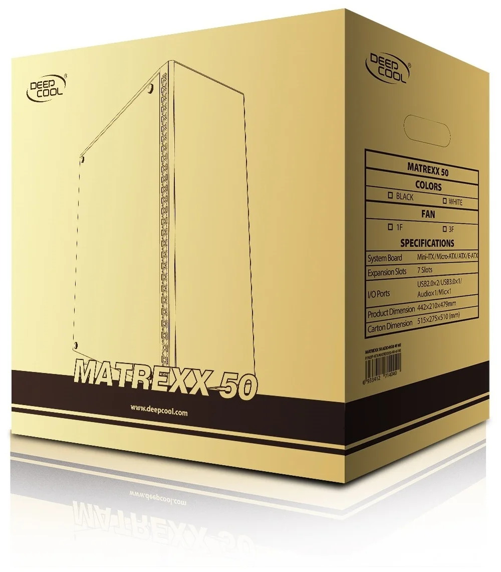 Компьютерный корпус DEEPCOOL MATREXX 50 ADD-RGB 4F без Б/П (DP-ATX-MATREXX50-MESH-4FS) Казахстан