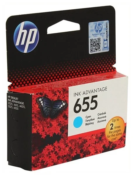 Фото Картридж HP CZ110AE BHK №655 Cyan