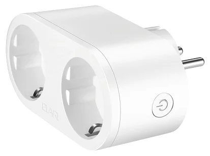 Умная двойная розетка ELARI Dual Smart Socket White