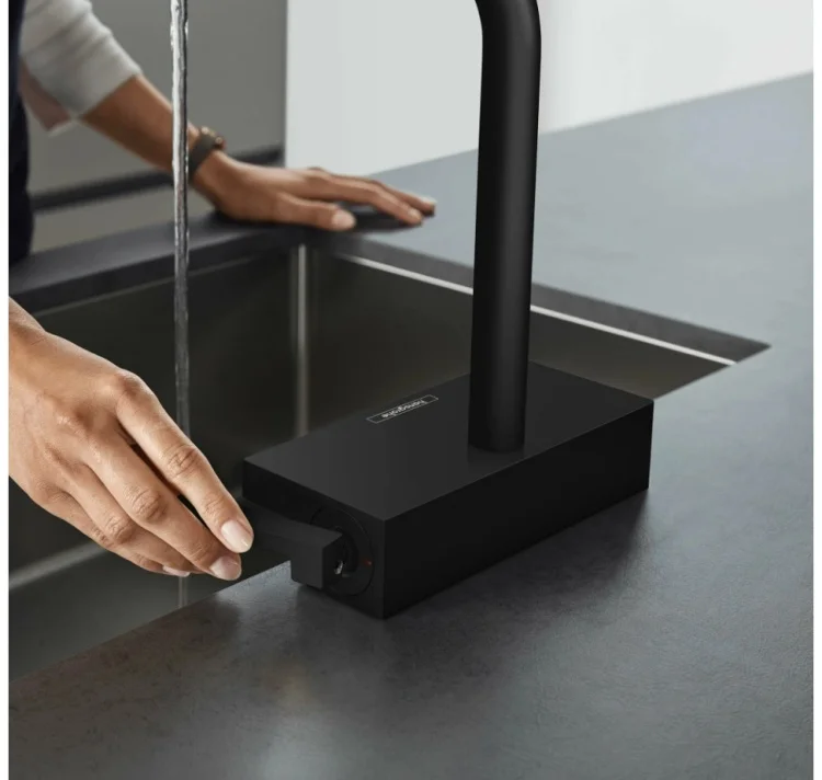 Цена Смеситель HANSGROHE Aquno Select M81 черный (73836670) Цена Смеситель HANSGROHE Aquno Select M81 черный (73836670)