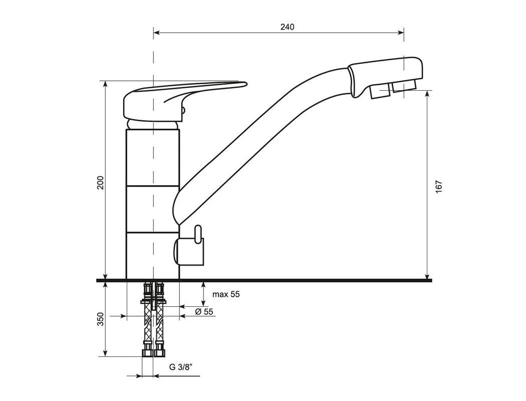 Фото Смеситель EcoStone ES-05-307 Терракот