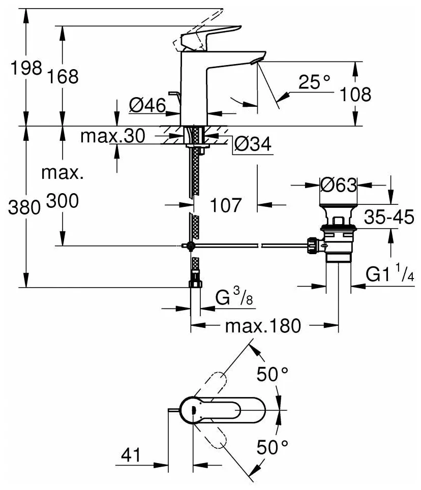 Фото Смеситель GROHE BauEdge 23758000
