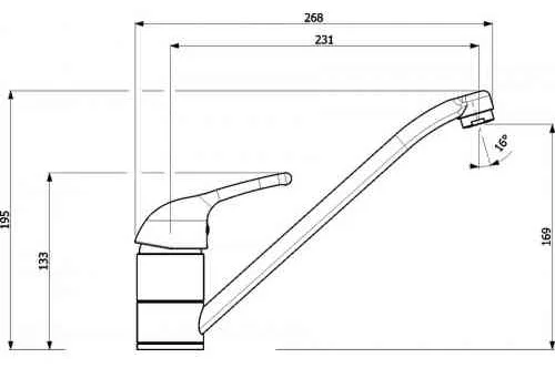 Фотография Смеситель AQUASANITA 2561-112 PDN Фотография Смеситель AQUASANITA 2561-112 PDN