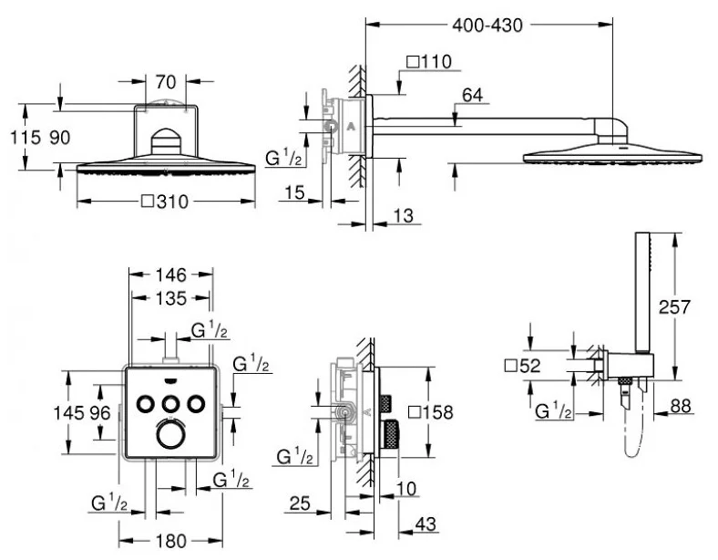 Фото Душевая система GROHE 34706000