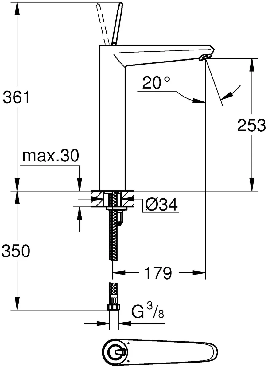 Купить Смеситель GROHE Eurodisc Joy 23428LS0