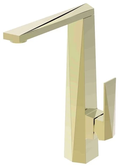 BRAVAT F776110G BRAVAT ICEBERG Смеситель для кухни с высоким поворотным изливом, золото