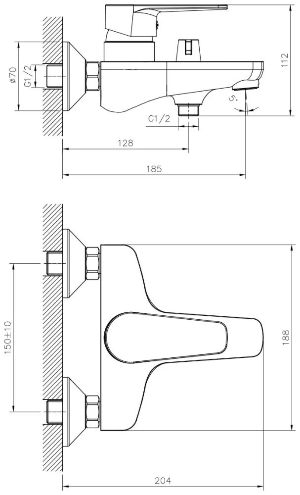Фото Смеситель DecoRoom DR72036