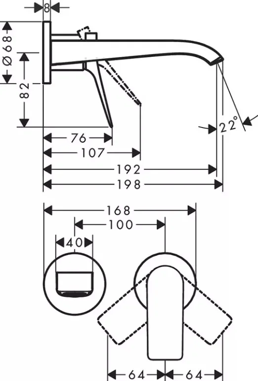 Фото Смеситель HANSGROHE Vivenis хром (75050000)