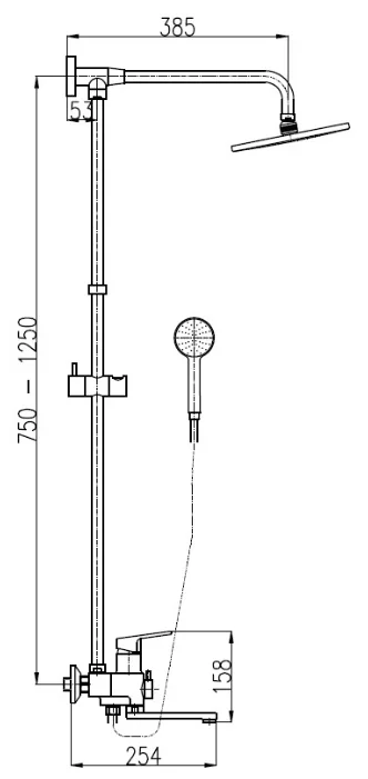 Фото Душевая система RAV SLEZAK COLORADO CO188.5/5