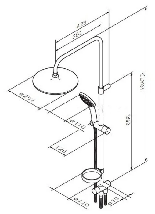 Фото Душевая система Am-Pm F0780000 Like