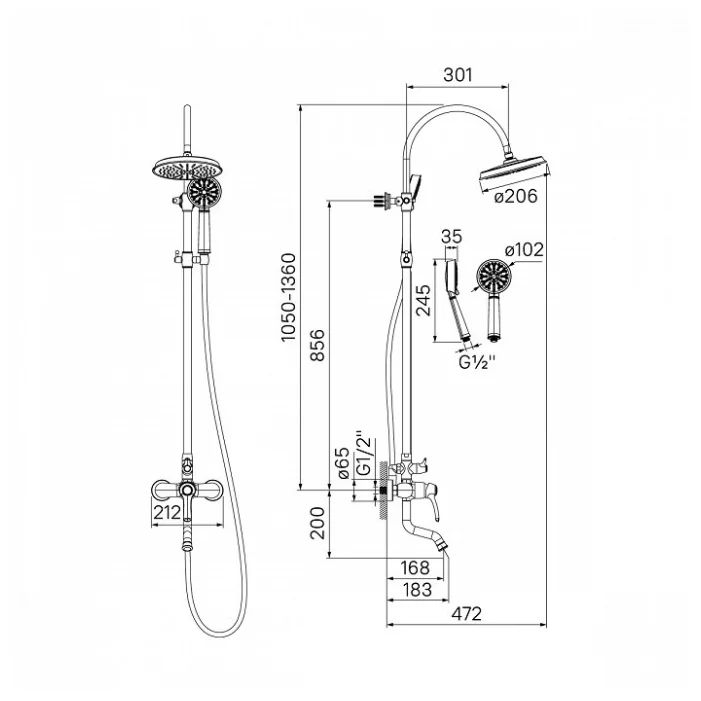 Фото Смеситель IDDIS Oldie OLDBR3Fi06