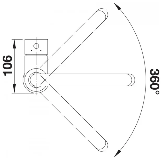 Картинка Смеситель BLANCO Mida-S жемчужный (521463)