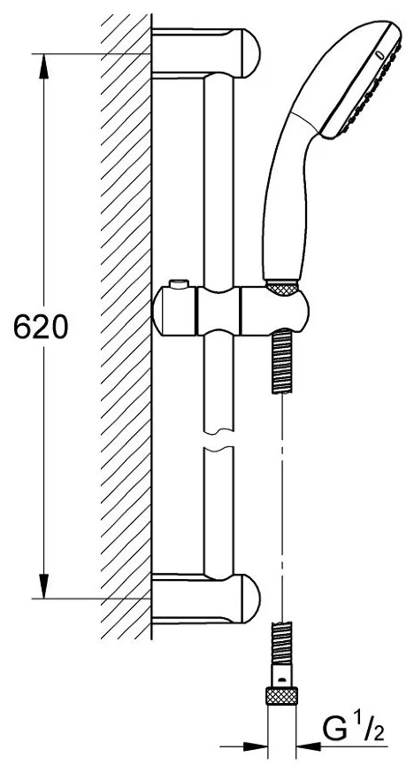 Фото Душевой гарнитур GROHE Tempesta New 100 27794001