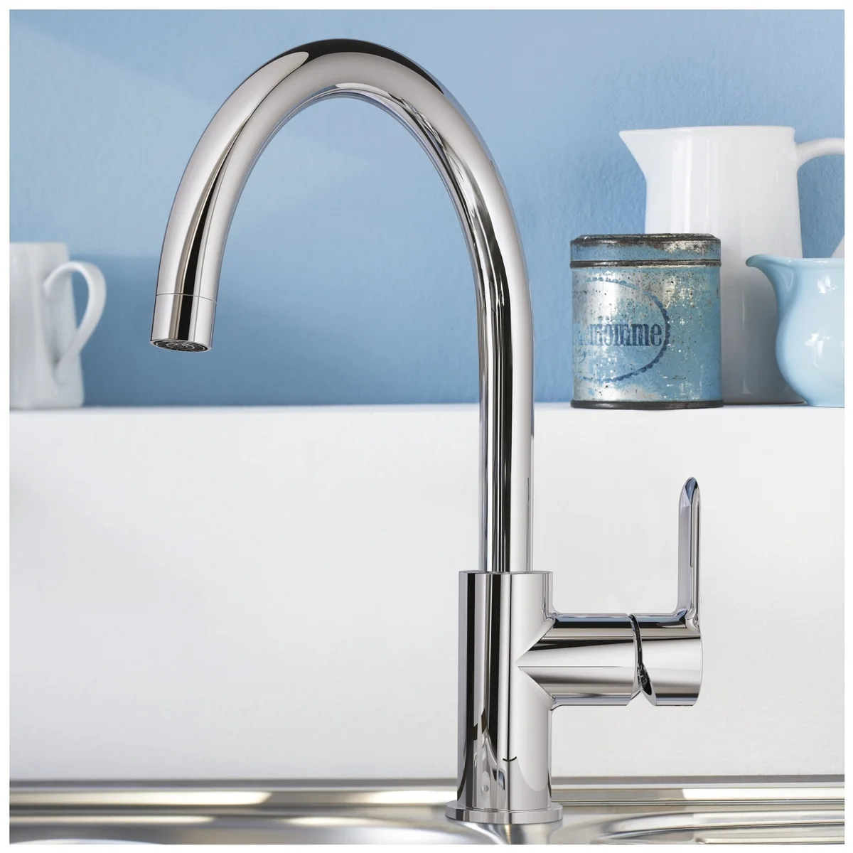 Картинка GROHE Смеситель для кухни стандартный GROHE BauEdge 31367000