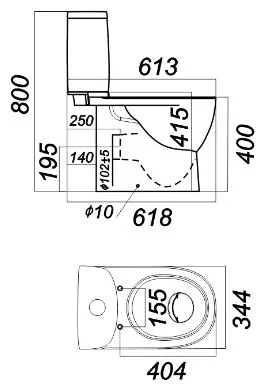 Фото Унитаз SANITA LUXE FEST SL DM White FSTSLCC01040622