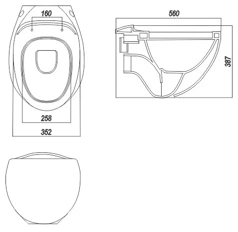 Фотография Унитаз SANITA LUXE Ringo White RNGSLWH0104 Фотография Унитаз SANITA LUXE Ringo White RNGSLWH0104