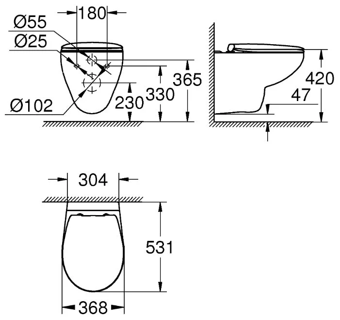 Фото Унитаз GROHE Bau Ceramic 39351000
