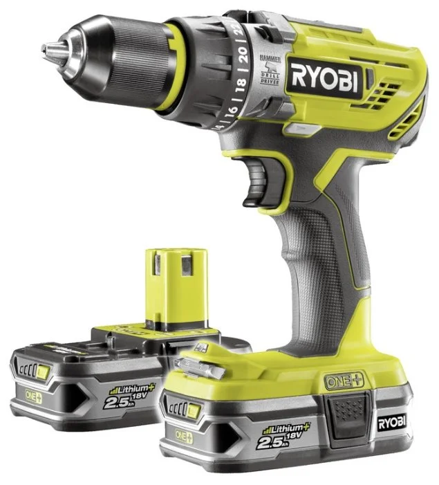 Фото Дрель-шуруповерт RYOBI R18PD31-225S