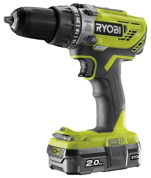 Фото Дрель-шуруповерт RYOBI R18PD3-220S