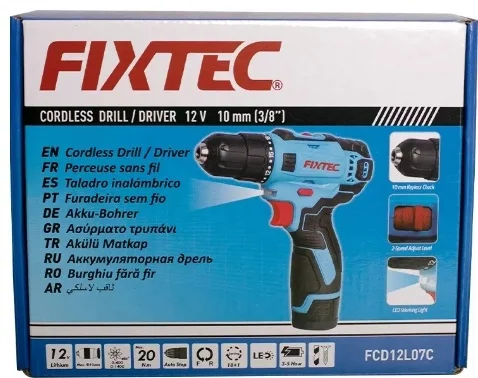 Картинка Шуруповерт FIXTEC FCD12L07