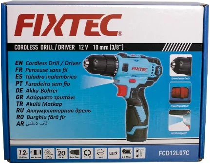 Картинка Шуруповерт FIXTEC FCD12L07C