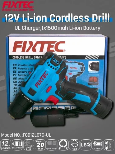 Цена Шуруповерт FIXTEC FCD12L07C