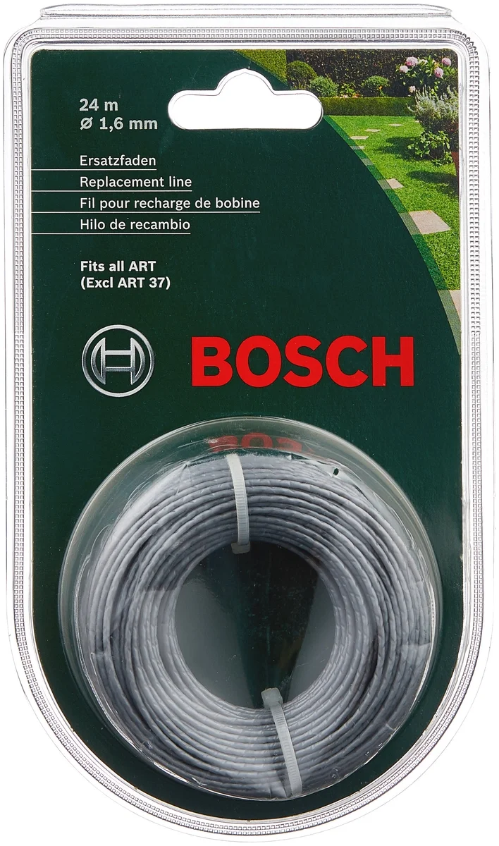 Аксессуар к триммерам BOSCH ЛЕСКА 1.6мм х 24м для всех тримм. BOSCH (кроме ART 37) F016800462