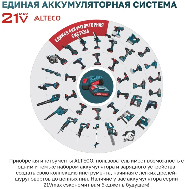 Триммер ALTECO CT 21-25 Solo Казахстан