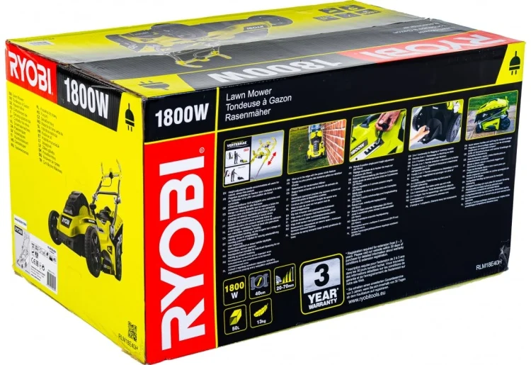 Картинка Газонокосилка RYOBI RLM18E40H
