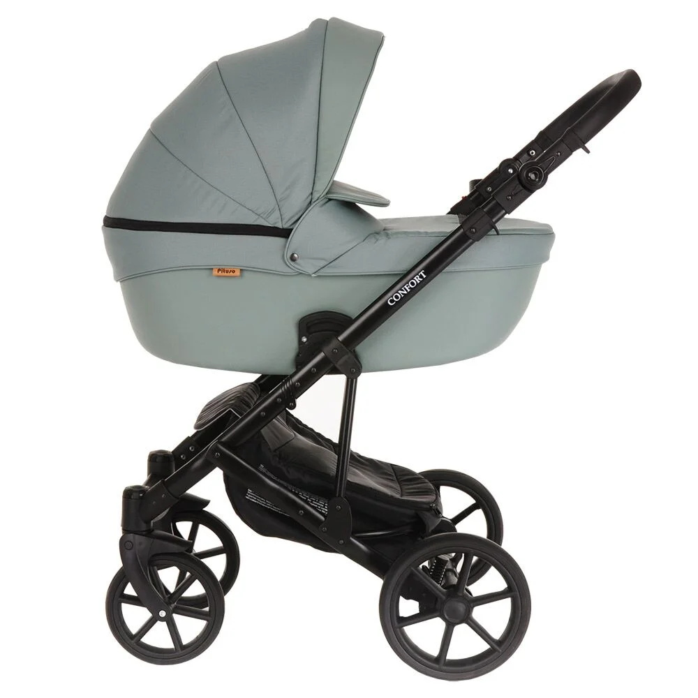 Цена Коляска PITUSO 2 в1 Luna короб+прогулка Light Mint 10310