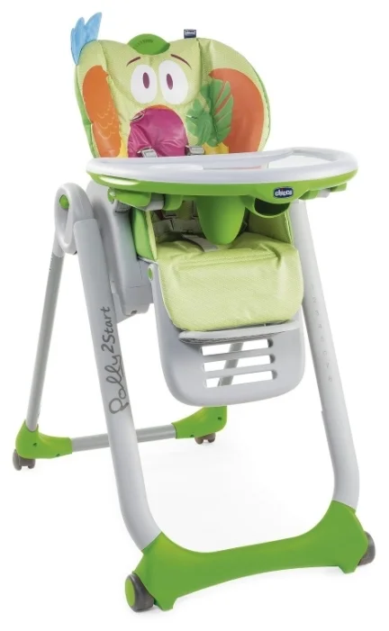 Фото Стульчик для кормления CHICCO Polly 2 Start Parrot 4w Фото Стульчик для кормления CHICCO Polly 2 Start Parrot 4w