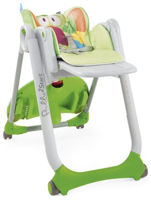 Картинка Стульчик для кормления CHICCO Polly 2 Start Parrot 4w Картинка Стульчик для кормления CHICCO Polly 2 Start Parrot 4w