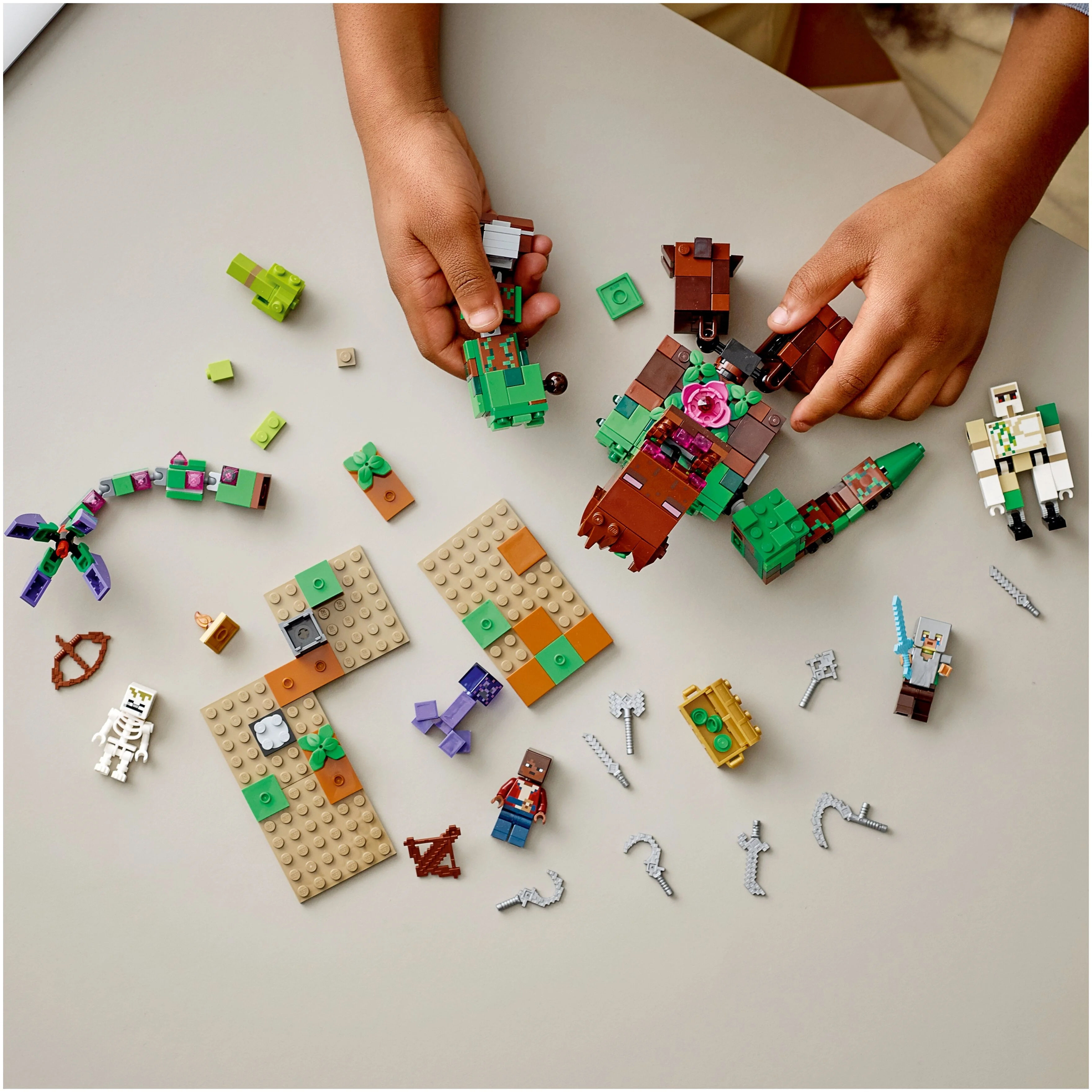 Конструктор LEGO 21176 Minecraft Мерзость из джунглей Казахстан