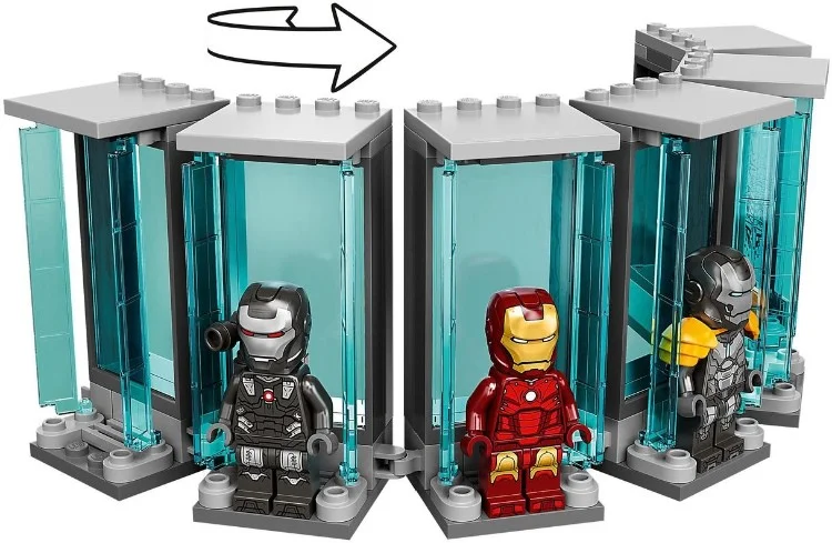 Картинка Конструктор LEGO 76216 Супер Герои Арсенал Железного человека