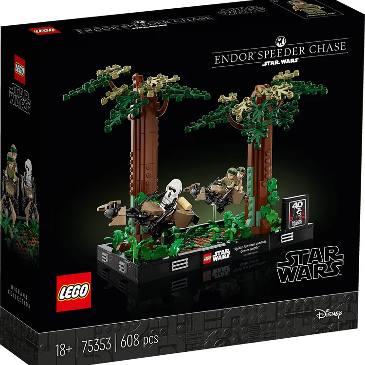 Фото Конструктор LEGO 75353 Звездные войны Диорама «Погоня на Эндоре»
