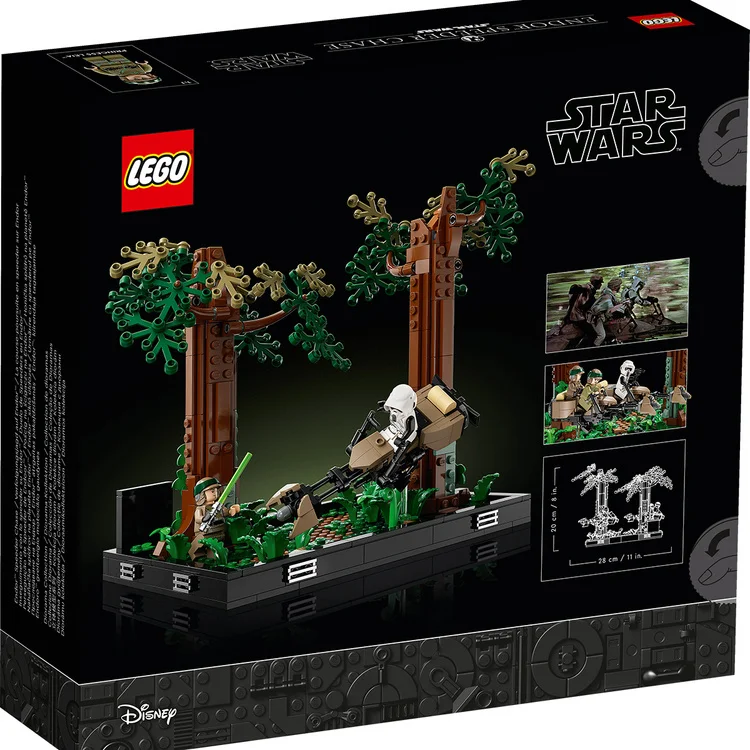 Фотография Конструктор LEGO 75353 Звездные войны Диорама «Погоня на Эндоре»
