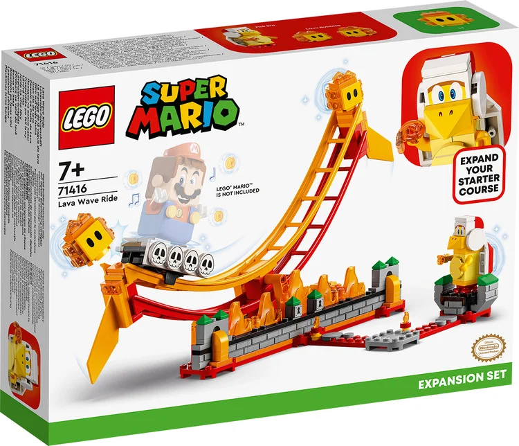 Фото Конструктор LEGO 71416 Super Mario Поездка на волне лавы